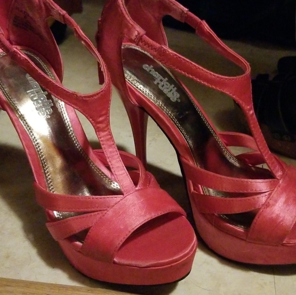 Charlotte Russe pink stilettos